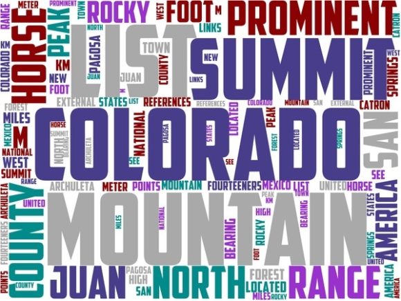 Horse Mountain Wordart Sticker