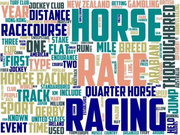 Horse Racing Wordart Sublimation
