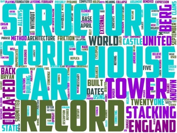 House of Cards Wordart Print