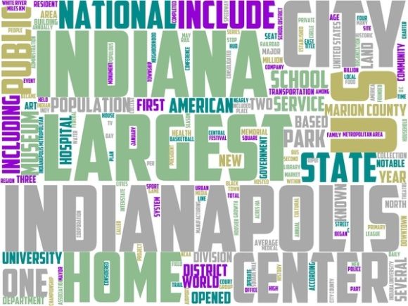 Indianapolis Wordart Tumbler: A Vibrant, Hand-Drawn Word Cloud for Creative Expression