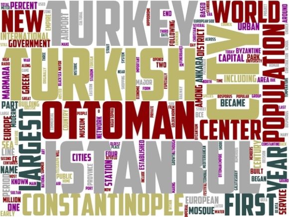Istanbul Wordart Tie Dye