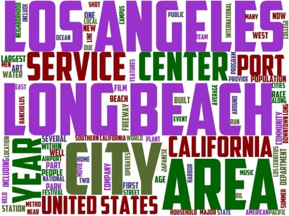 Long Beach Wordart Banner