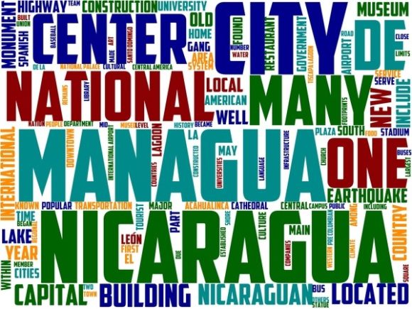 Managua Wordart Tshirt Design