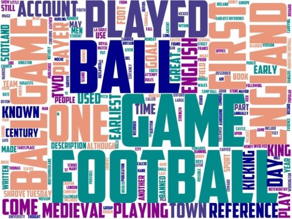 Medieval Football Wordart Tumbler