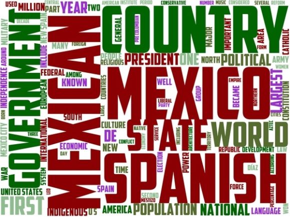 Mexico Wordart Tumbler: Hand-Drawn Colorful Wordcloud
