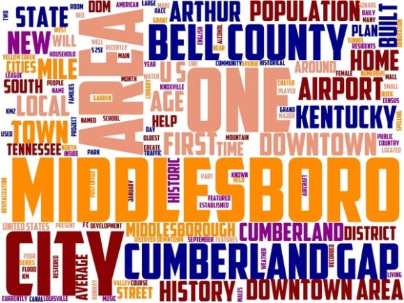 Middlesboro Wordart Tumbler