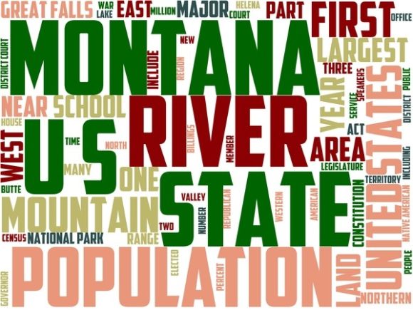 Montana Wordart Background: Hand-Drawn Colorful Wordclouds for Meaningful, Modern Design